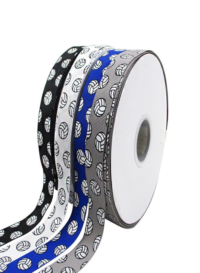 ccHuDE 2 Roll Sports Ball Ribbons - Volleyball Craft Wired Gift Wrapping Party Decoration Hair Bows - Image 2